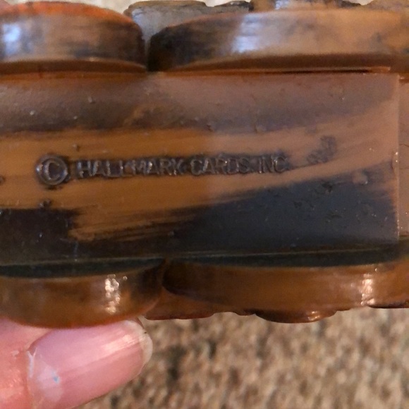 Vintage Dated 1976 Hallmark Ornament YESTERYEARS: TRAIN Wood Look Design - Picture 4 of 4